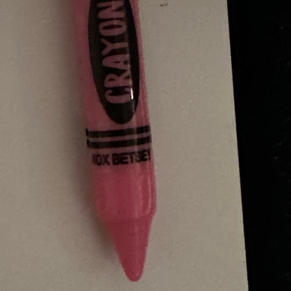 Betsey Johnson Pink Crayon & Crayon Box Mismatched Dangle Earrings-Teacher gift - Picture 6 of 7